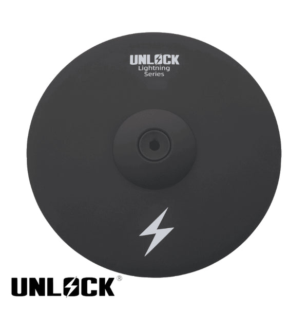 Unlock Lightning 17 inch 2-zone crashcimbaal zwart