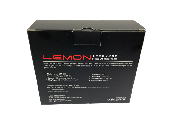 Lemon EMI-800 studio headphones