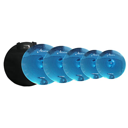Aisen low volume cymbal set - blue