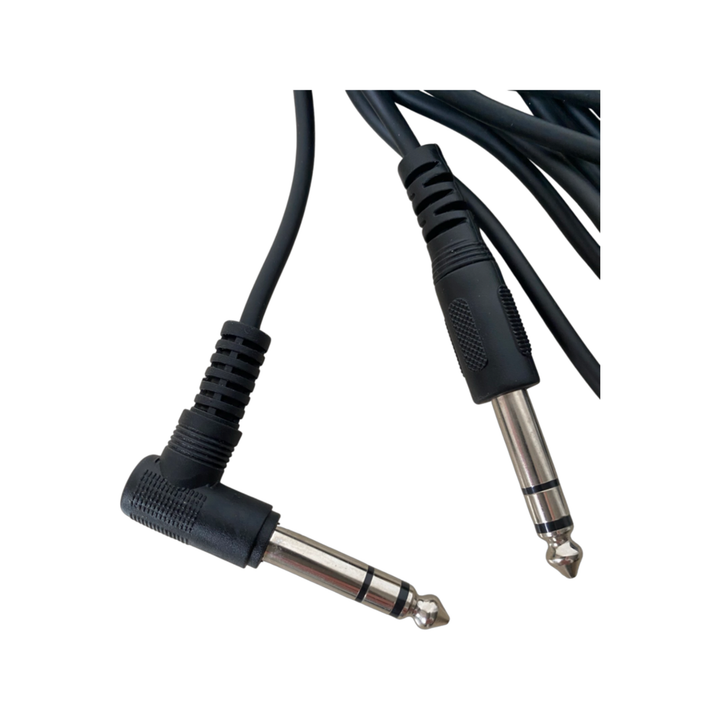 Quality TRS jack cable right angle 1,5 / 1,8 / 3 / 5 mtr